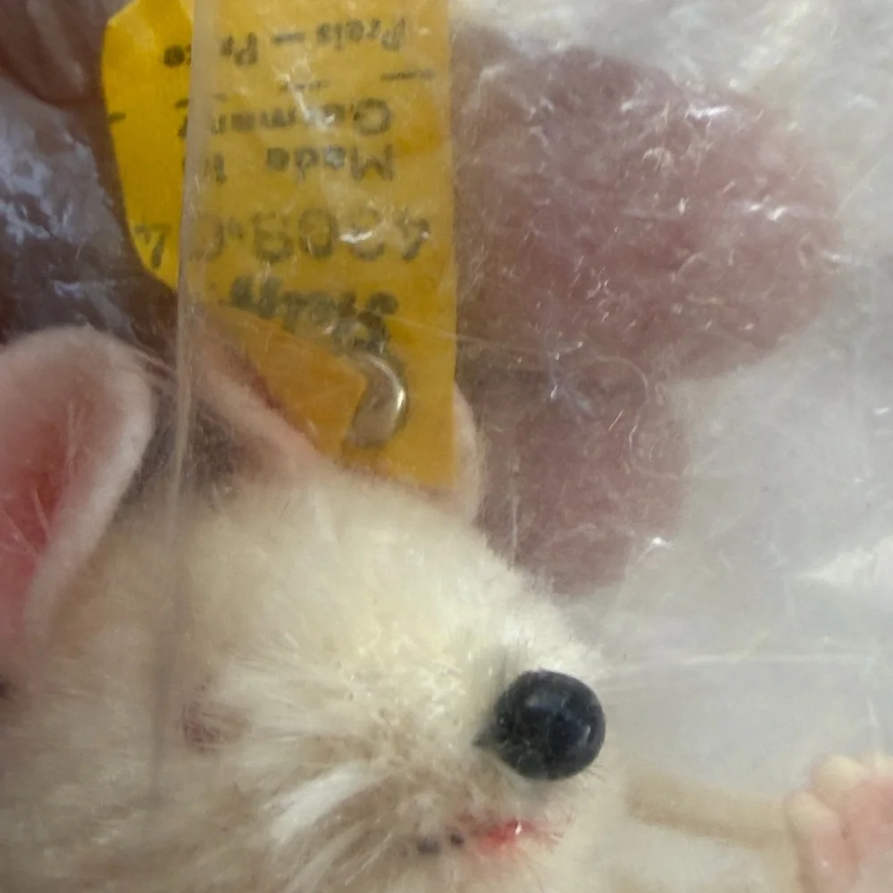 Vintage Steiff Pieps mouse new in Bag from Germany - Picture 2 of 8